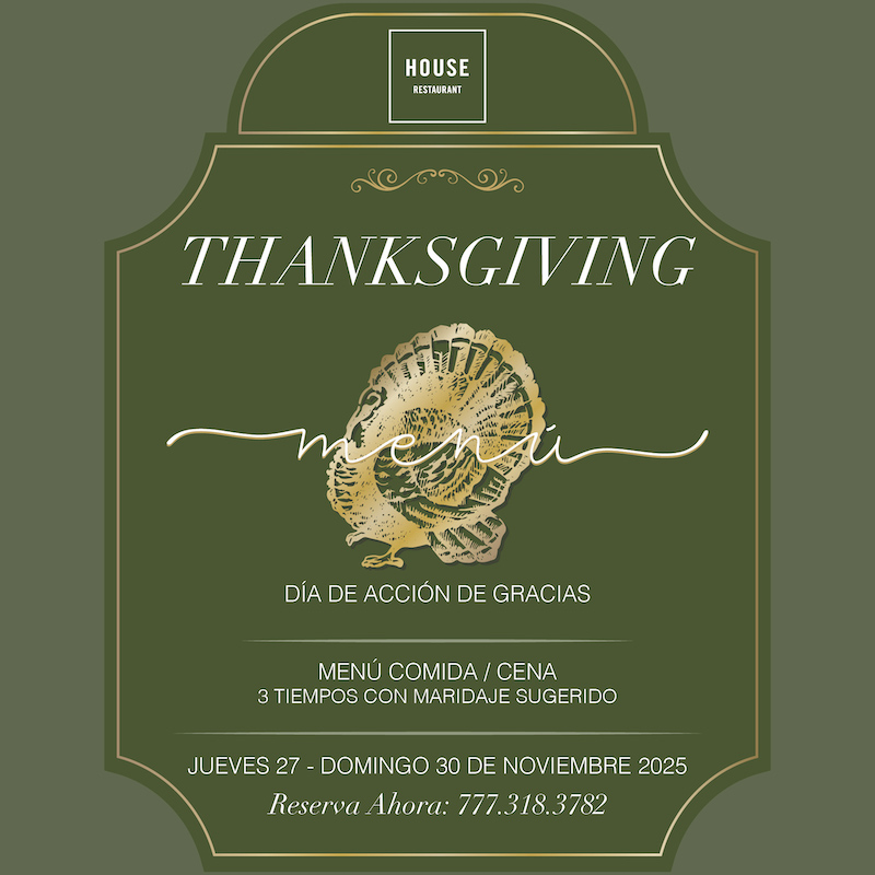 Las Casas B+B Hotel | Thanksgiving en HOUSE Restaurante