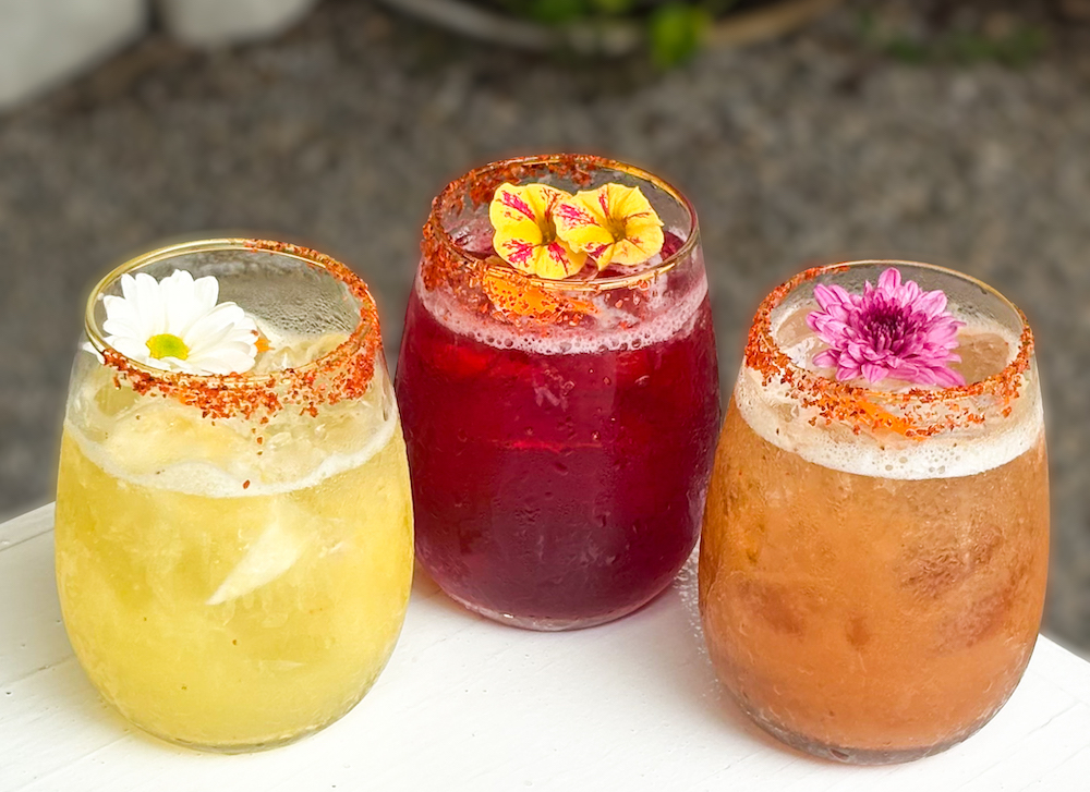 Mezcalinas de naranja, jamaica y tamarindo