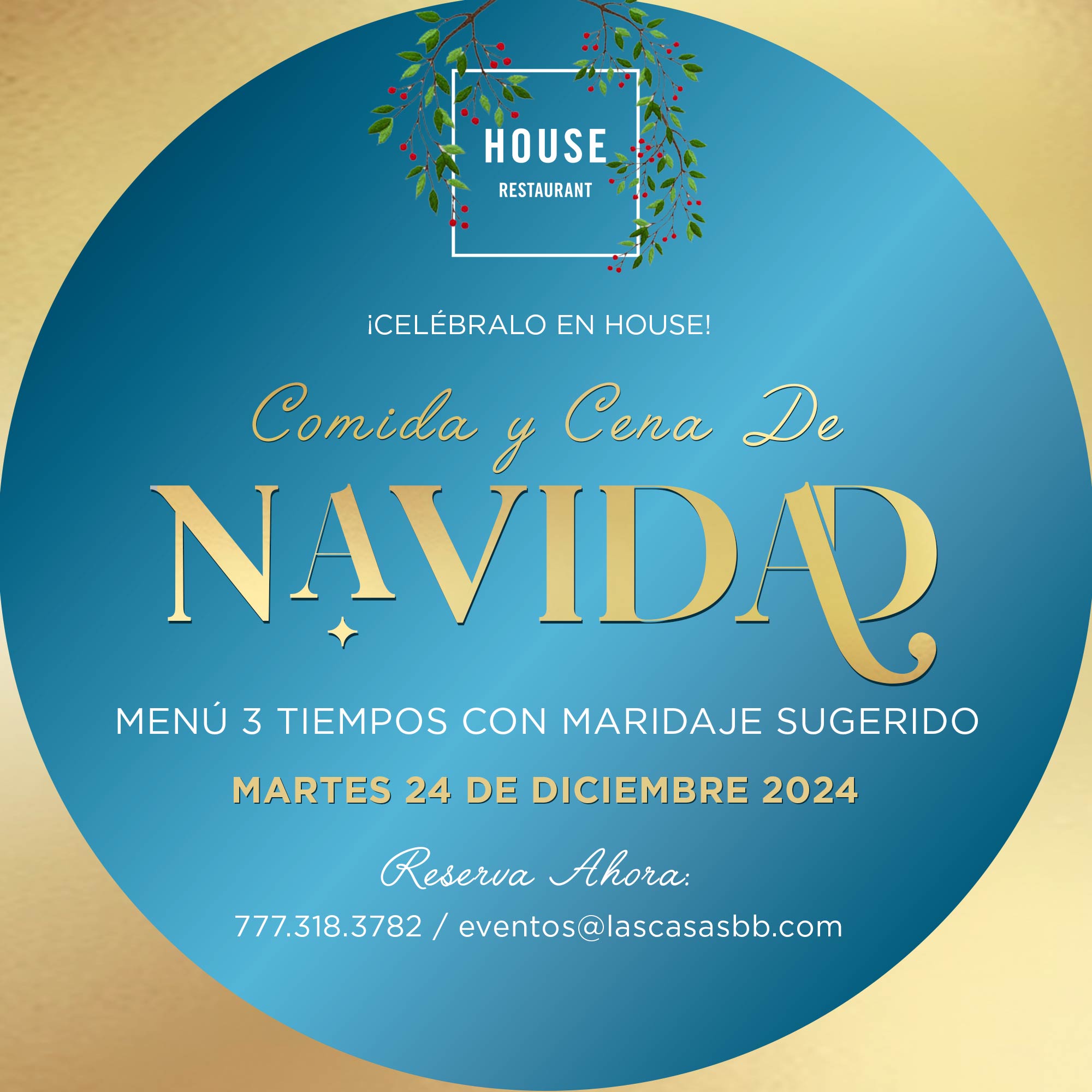 Las Casas B+B Hotel | Cena Navidad HOUSE