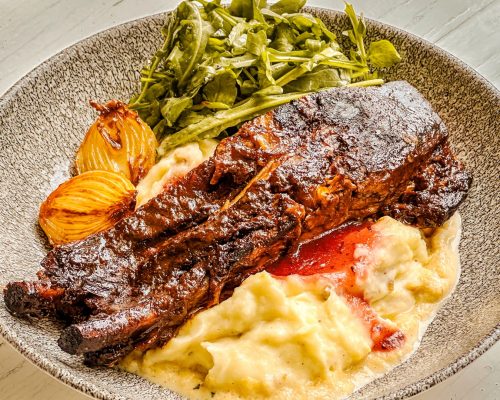 Costilla de Cerdo Con Salsa de Ciruela
